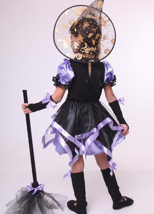 Карнавальный костюм ведьмочка №3 (сирень)3 фото