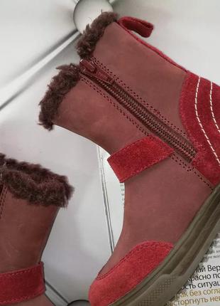 Стильні черевички, чобітки з натуральної шкіри на водонепроникній мембрані tex4 фото