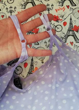 Нежная блуза в горошек от primark, размер 2xl (18)7 фото