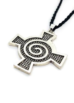 ➕🔆 кулон-амулет у кельтському стилі "хрест зі спіраллю" на шнурку