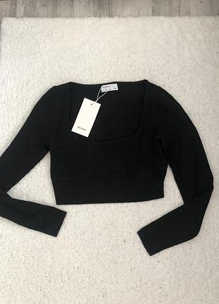 Коротка кофточка в рубчик 5