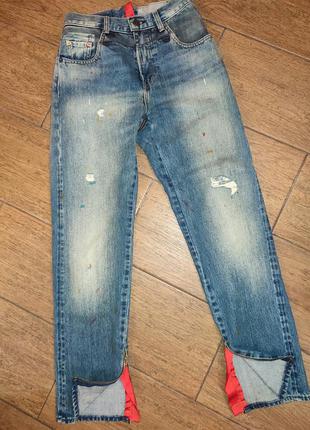 Крутые джинсы ,сзади и спереди молния2 фото