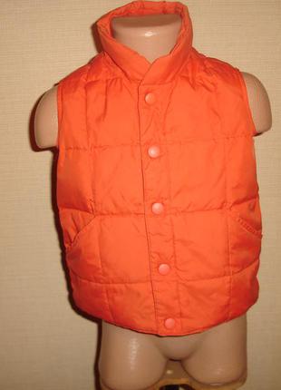 Пуховик, жилетка на пуху lands`end 2т на 2 года