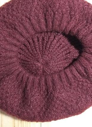 Тепла шапочка берет 6
