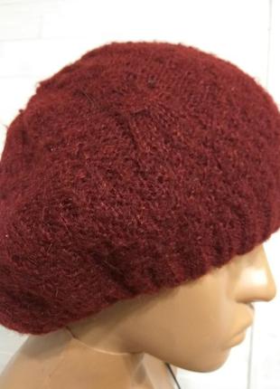 Тепла шапочка берет 2