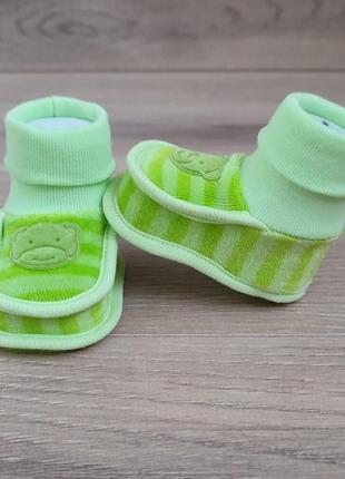 Велюровые пинетки для новорожденных теплые детские носки для малышей чепчики