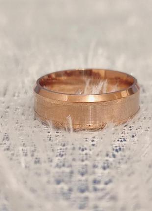 Стильное кольцо розовое золото, колечко, золото, украшение, перстень, подарок3 фото