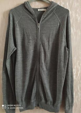 Худи на молнии suitsupply. шерсть мериноса