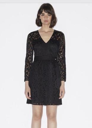 Платье armani чёрное ажурное