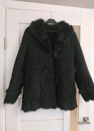 Дублёнка эко искусственная marks & spencer, s-m 3
