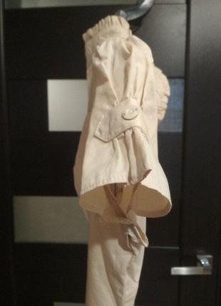 Рубашка блуза беж 4