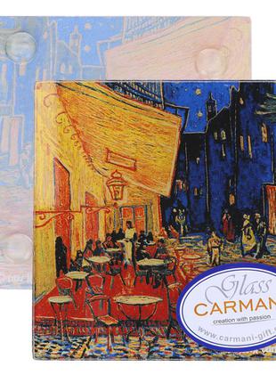 Подставка под кружку carmani ван гог «ночная терраса кафе», 10,5x10,5 см (198-3309)1 фото