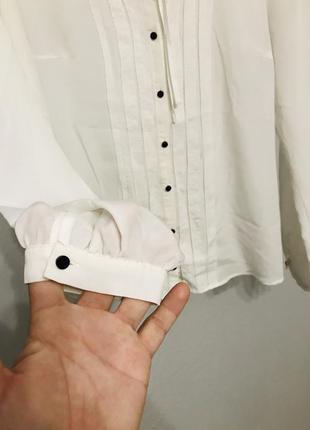 Брендова шифонова базова блуза o’stin, розмір m.4 фото
