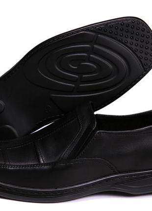 Туфли, 40-45 размер, кожа натуральная, классические, черные4 фото