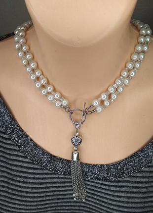 Колье с подвеской 2в1