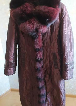 Пальто женское, размер 52, идеальное состояние, зимняе, очень тёплое