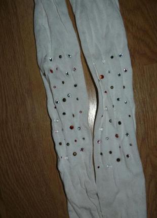 Нарядные колготы с камнями
