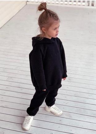 Костюм с худи на флисе 110-134 р-р