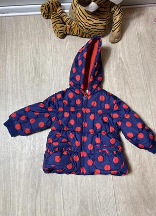 Красивая курточка для девочки 6-9 мес