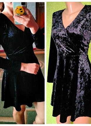 Роскошное велюровое платье forever 21