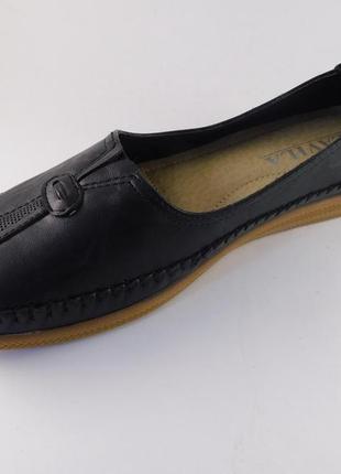 Женские туфли - мокасины, р. 37 (23,5 см)4 фото