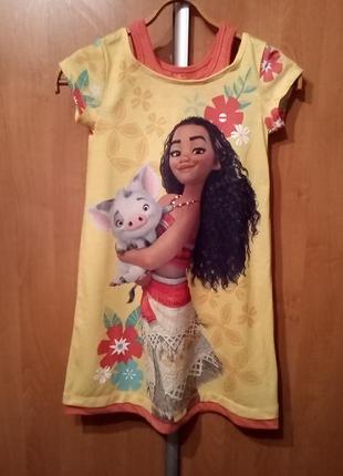 Детская ночная рубашка, платье 👗 для девочки моана moana4 фото