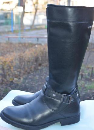 Демісезонні шкіряні чоботи geox р. 39 26 см по устілці
