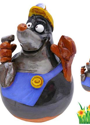 Фигура декор для сада «крот» h-18 см.