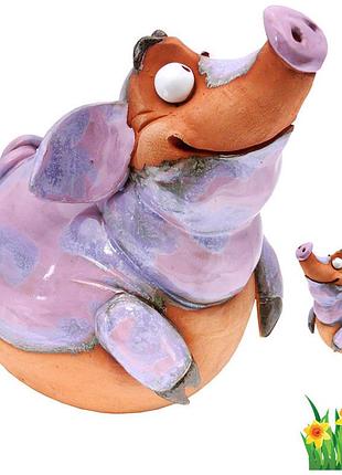 Фигура декор для сада «поросенок» h-17 см.