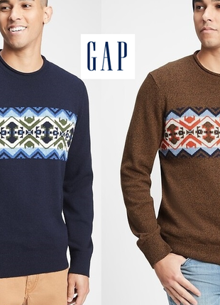 Gap светр зі скандинавським візерунком пуловер