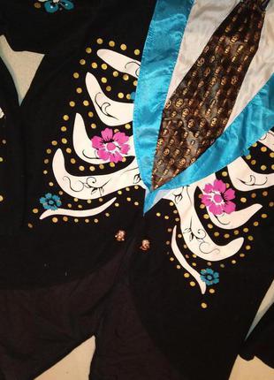 Карнавальный пиджак-кофта скелета на подростка 16/18л3 фото