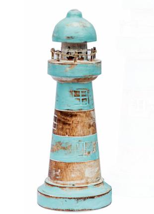 Деревянные статуэтки «маяк», h-30 см. (20302me)