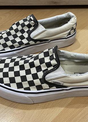 Слипоны vans в клетку в шашечку slip-on checkerboard1 фото