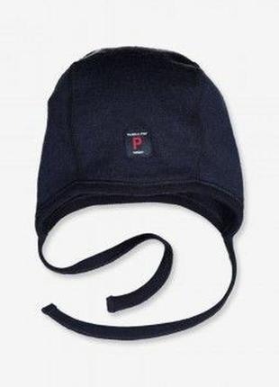 Polarn o. pyret шапка чепчик для детского шлема из шерсти мериноса мальчику 0-3-4 м новая
