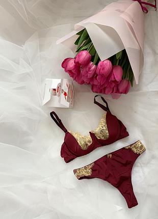 Комплект белья, кружевное белье