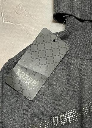 Сірий гольф віскоза светрик светр гольфик кофточка розмір xs a2 фото