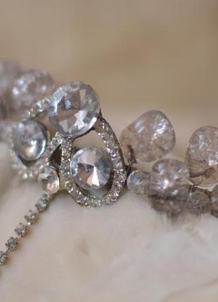 Корона, диадема из горного хрусталя "афина"