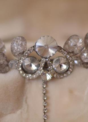 Корона, диадема из горного хрусталя "афина"