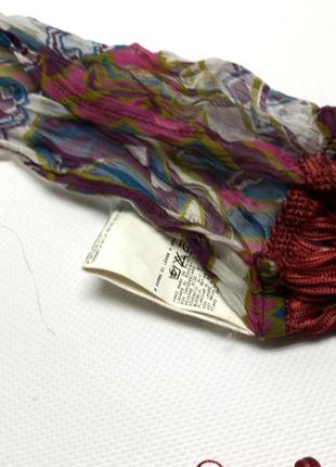 Шарфик шелковый itterre, италия, эксклюзивный, легкий