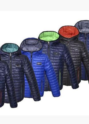 Демисезонная куртка двусторонняя для мальчиков и подростков "арсен", размеры на рост 98 - 1522 фото