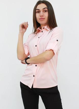 Класична жіноча блузка "ivory", розміри 42 - 48
