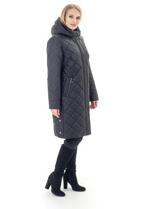 Жіноча демісезонна подовжена куртка, розміри 52 - 703 фото