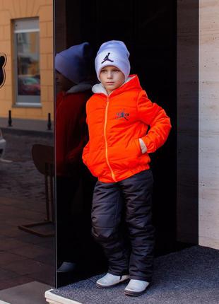 Зимний детский костюм для мальчиков и девочек, размеры на рост 104 - 1346 фото