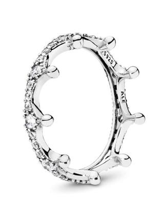 Кольцо пандора серебряное корона королевы диадема с камнями камушками новое с биркой серебро проба 925