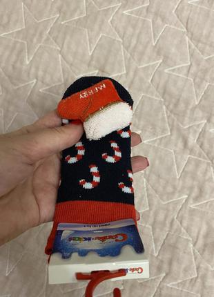 Новорічні дитячі шкарпетки2 фото