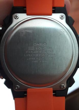 Часы мужские casio mcw-100h-4aw "heavy duty chronograph"3 фото