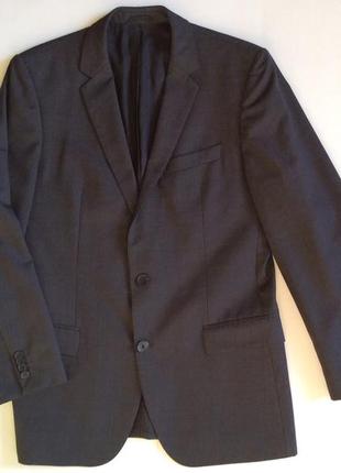 Мужской пиджак boss hugo boss оригинал 100% шерсть размер 50