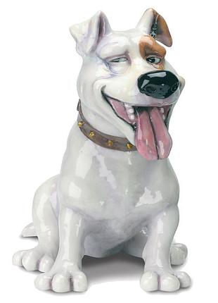 Фигурка-статуэтка коллекционная с керамики собачка «спайк» англия h-20 см,