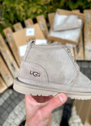 🔹🔹🔹угги в стиле ugg neumel light grey suede6 фото