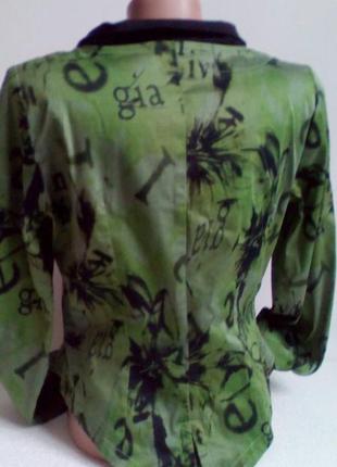 Стильный пиджак зеленого цвета 🌲3 фото